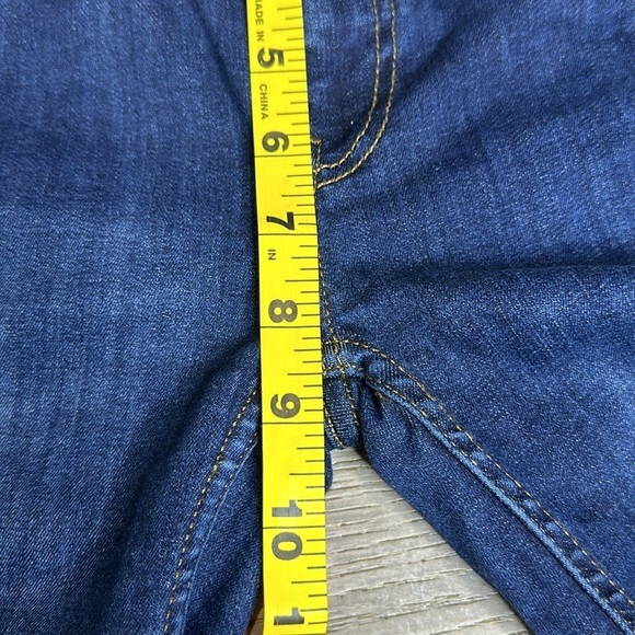 Free People Women’s Distressed Mid-Rise Skinny Jeans Dark Blue Sz 25 - Picture 10 of 11